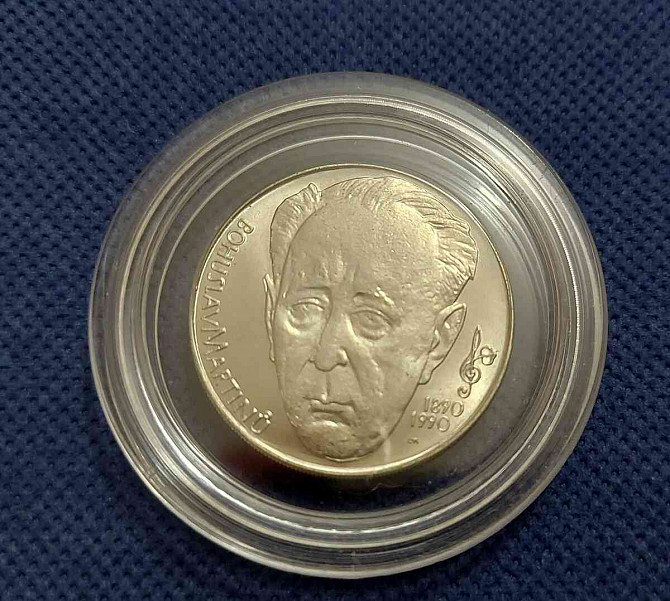 Strieborná minca 100Kčs 1990 -Bohuslav Martinu Bratislava - foto 1