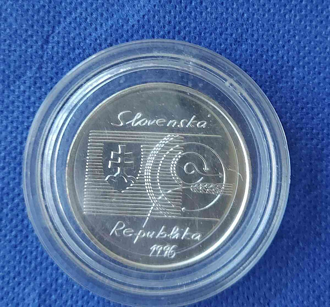 Stříbrná pamětní mince 200 Kč,1996 Samuel Jurkovič Bk+proof Bratislava - foto 2