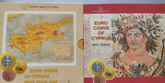 Set of coins Cyprus 2008 + 2011 Nitra - photo 1
