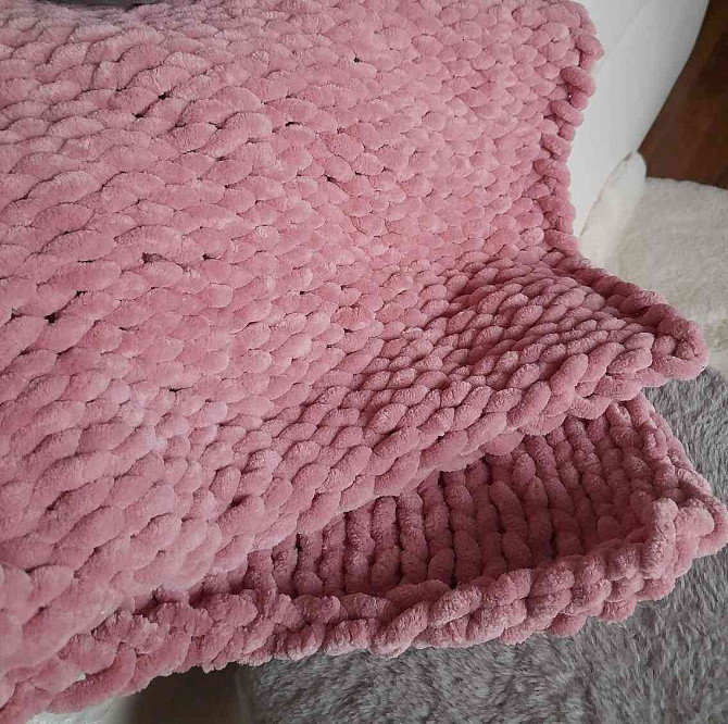 Одеяло ручной вязки крючком Кошице - изображение 5