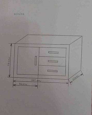 Студенческий шкаф, комод Veľký Krtíš - изображение 9