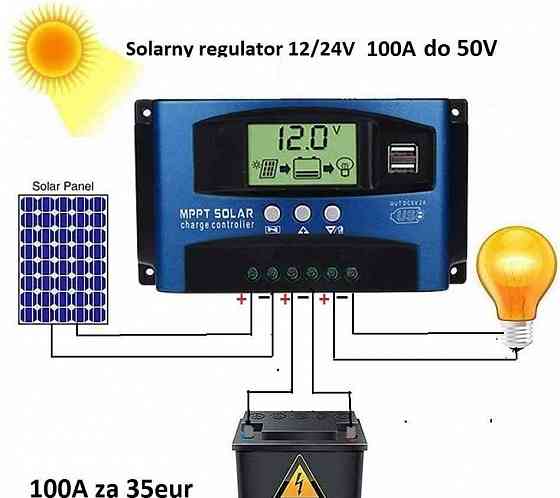 60A a 100A Solarny regulator MPPT - 1224V  (do 50 V) Bratislava