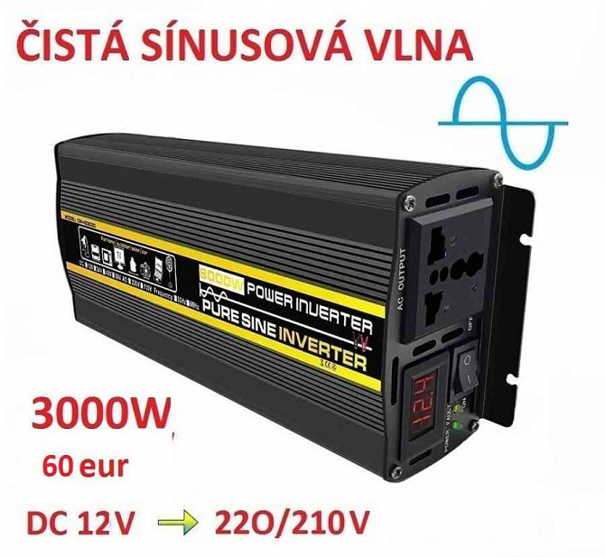 Преобразователь тока с 12 В на 220 В (3000 и 4000 Вт) Братислава - изображение 1