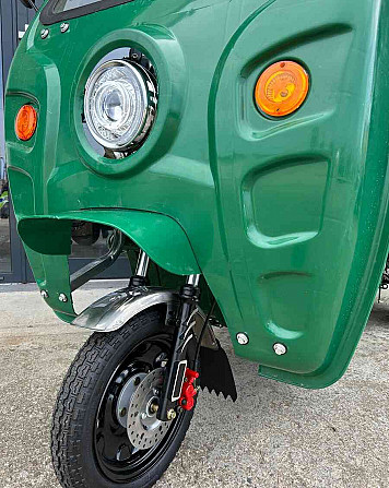 Pracovní elektro tříkolka rikša 1000W COC kabina Semily - foto 9