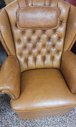 Стильный кожаный диван в стиле Честерфилд 2+1+1 Трнава - изображение 9