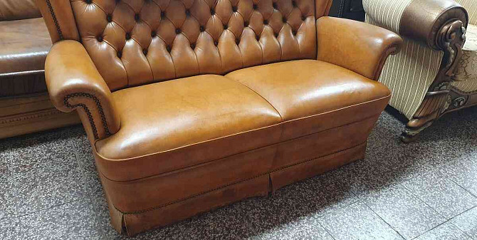 Chesterfield style, stylish leather sofa 2+1+1 Trnava - photo 4