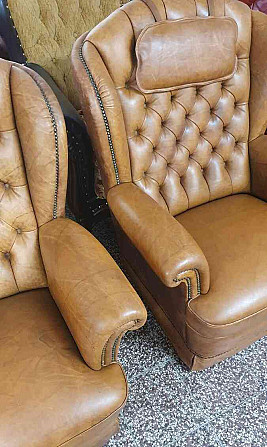 Стильный кожаный диван в стиле Честерфилд 2+1+1 Трнава - изображение 3