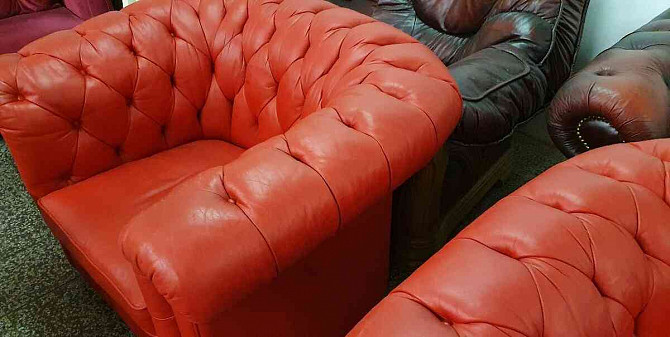 CHESTERFIELD STYLE, RED LEATHER SEATING Trnava - photo 6