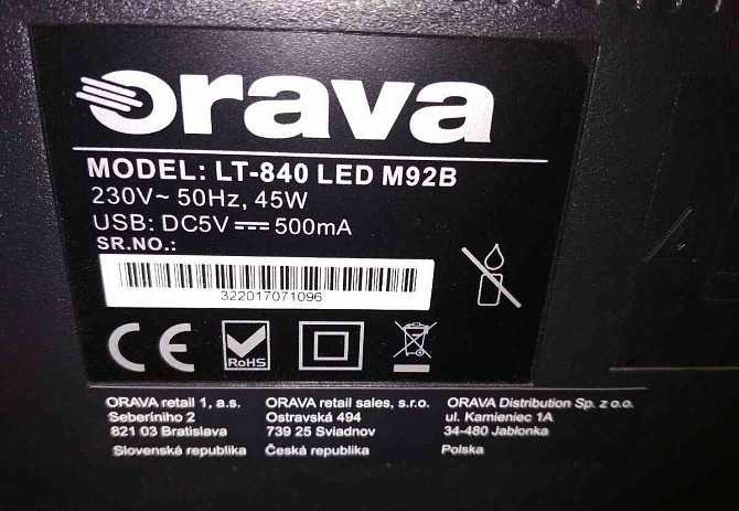 32" LED TV Orava LT-840 átló 81cm Trencsén - fotó 4