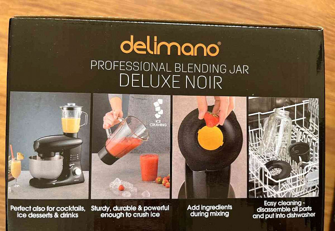 DELIMANO DELUXE NOIR - кухонный комбайн с миксером Жилина - изображение 4
