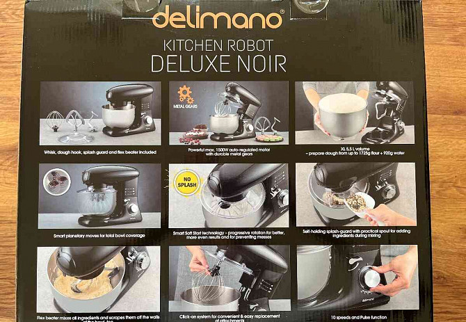DELIMANO DELUXE NOIR-kuchynsky robot s mixerom Žilina - foto 2