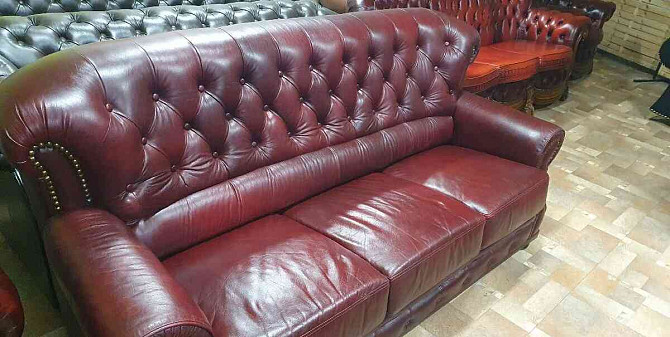 CHESTERFIELD LEATHER SEAT IN ENGLISH STYLE HIGH Trnava - photo 4