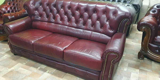 CHESTERFIELD LEATHER SEAT IN ENGLISH STYLE HIGH Trnava - photo 5