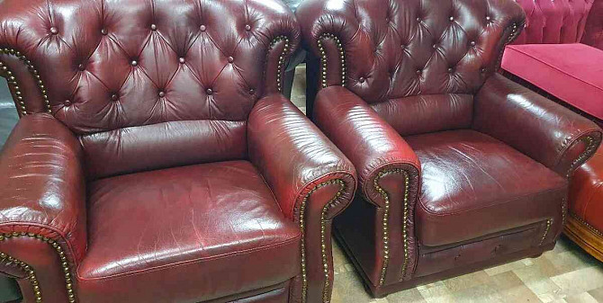 CHESTERFIELD LEATHER SEAT IN ENGLISH STYLE HIGH Trnava - photo 2
