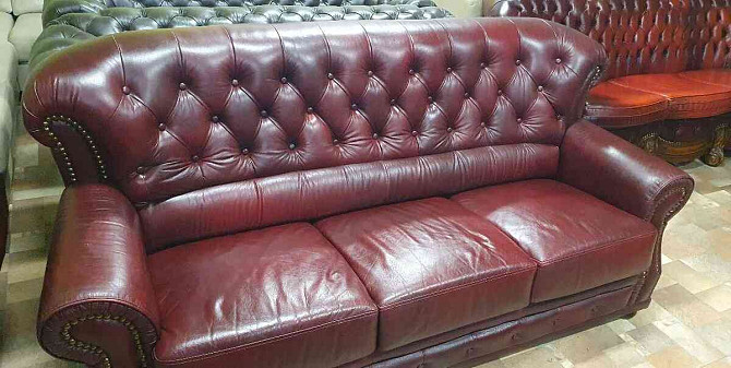 CHESTERFIELD LEATHER SEAT IN ENGLISH STYLE HIGH Trnava - photo 1