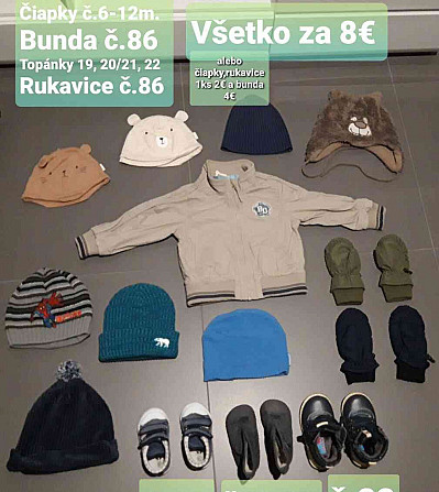 Detská čiapka,bunda,rukavice.... Nitra - foto 1