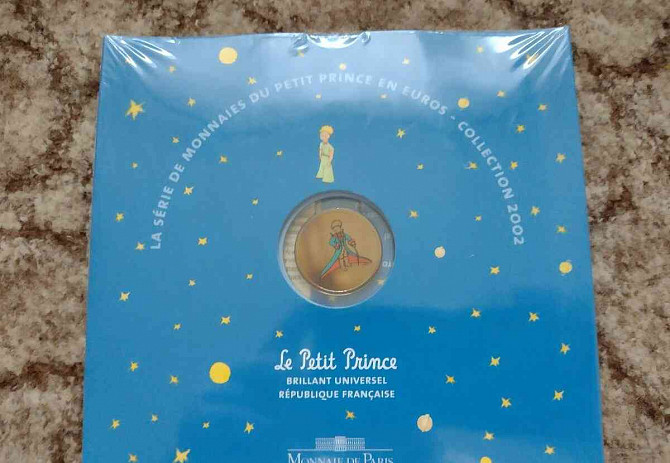 Набор евромонет Франция 2002 г. Маленький принц Нитра - изображение 1