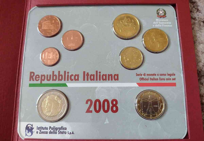 Eurocoin készlet Olaszország 2008 Nyitra - fotó 2