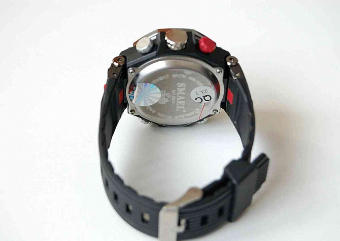 SMAEL 8069 Black Dual-Time pánske vodotesné športové hodinky  - foto 7