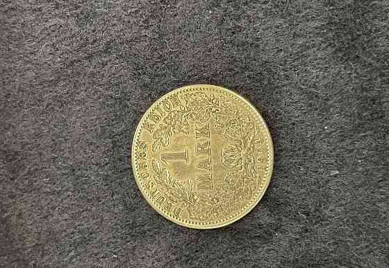 Stříbrná mince 1 Mark Prag