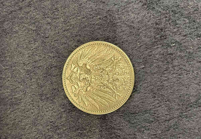 Silver coin 1 Mark Prague - photo 2