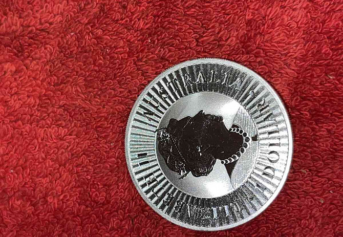 Серебряная монета Кенгуру - Австралия (1 унция, 2021-2022 гг.) Прага - изображение 1