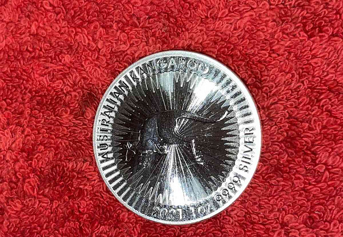 Серебряная монета Кенгуру - Австралия (1 унция, 2021-2022 гг.) Прага - изображение 2