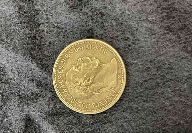 Серебряная монета 1 крона Франциска Иосифа I. Прага - изображение 2