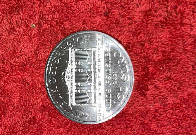 Серебряная монета Венская филармония - Остере (1 унция, 2021-2022 гг.) Прага - изображение 2