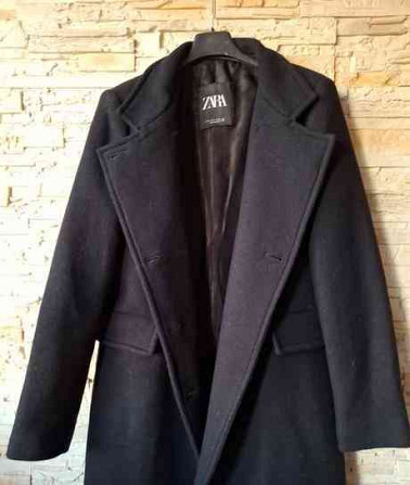 Шерстяное пальто премиум-класса Zara, размер S. Братислава - изображение 3