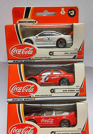 MATCHBOX - Coca Cola különkiadás, 5db tubusban + dobozban Pozsony - fotó 17