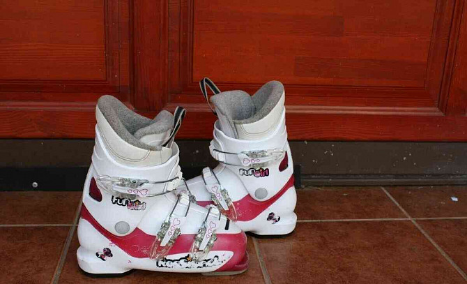 лыжи для девочек dynastar Scarlet 110 см, лыжные ботинки Пухов - изображение 7