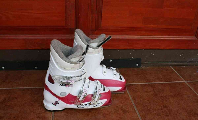 лыжи для девочек dynastar Scarlet 110 см, лыжные ботинки Пухов - изображение 9