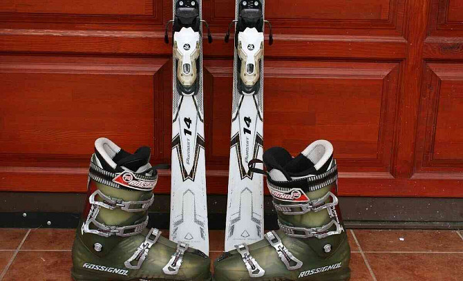 skis rossignol pursuit 14163 cm, ski boots Puchov - photo 2