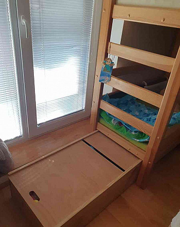 Poschodová posteľ detská s úložným priestorom masív Žiar nad Hronom - foto 2