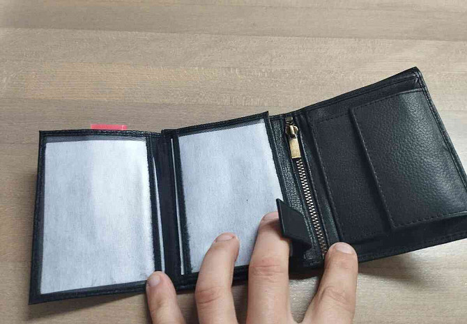 Black leather wallet ❗ Prievidza - photo 5