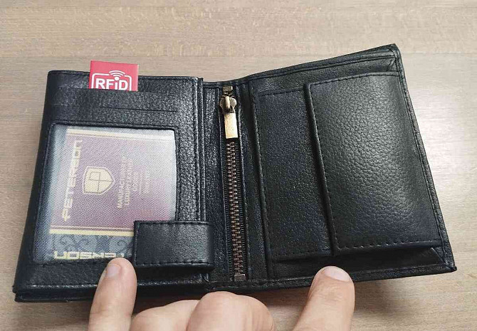 Black leather wallet ❗ Prievidza - photo 4