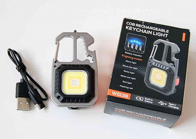 LED COB multifunkcionális lámpa, 6 világítási mód, USB-C  - fotó 14