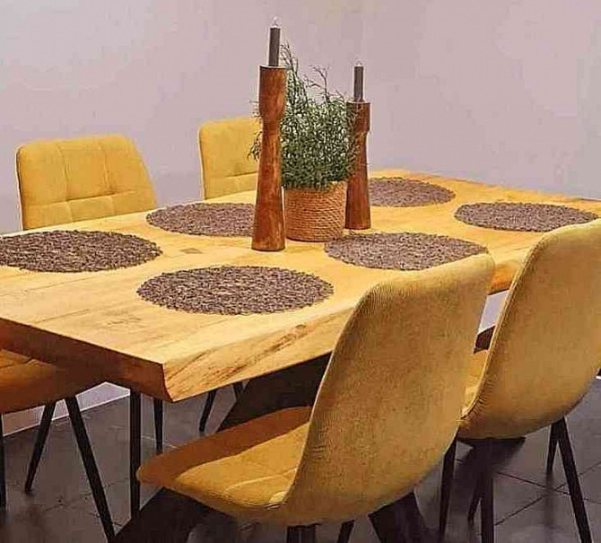 Dining kitchen table made of solid 