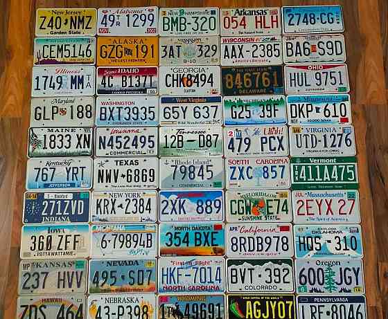 license plates usa Словакия