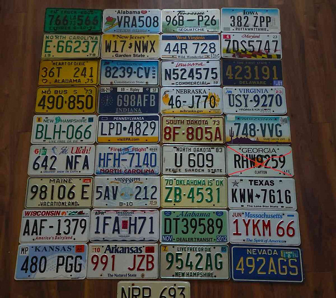 license plates usa Slovensko - foto 20