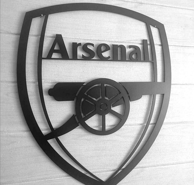 Arsenal FC metal logo Bratislava - photo 1