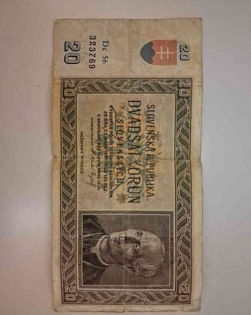 Banknote SR 20 Kronen Senec - Foto 1