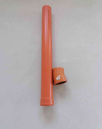 Труба канализационная ПВХ DN110 + колено DN110 Жилина - изображение 2