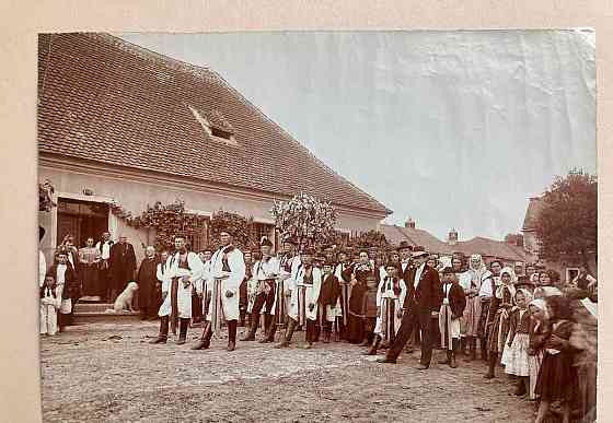Václav Bartoň - Na svatbě (1906), 4 originálne fotografie Братислава