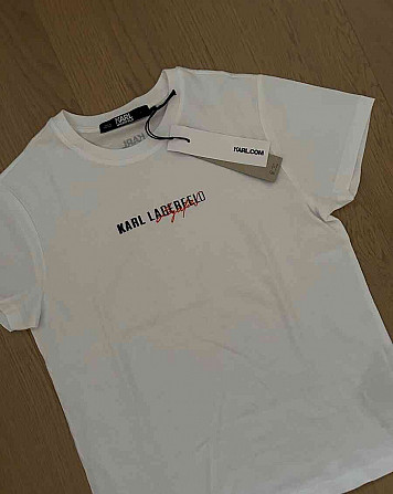 Karl Lagerfeld T-Shirt weiß S original Bratislava - Foto 5