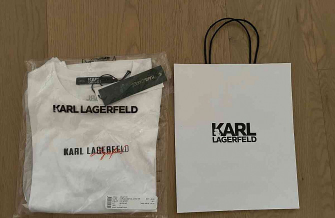 Karl Lagerfeld T-Shirt weiß S original Bratislava - Foto 2