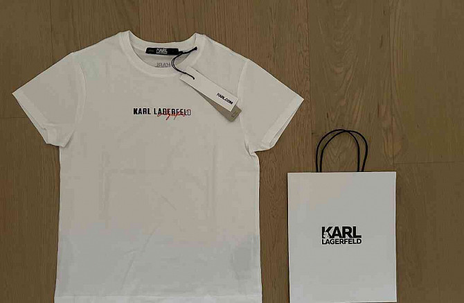 Karl Lagerfeld T-Shirt weiß S original Bratislava - Foto 1