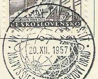 ʘ Postát adok el. Csehszlovákia bélyegei - 1957 - Geofizika ʘ Érsekújvár - fotó 5