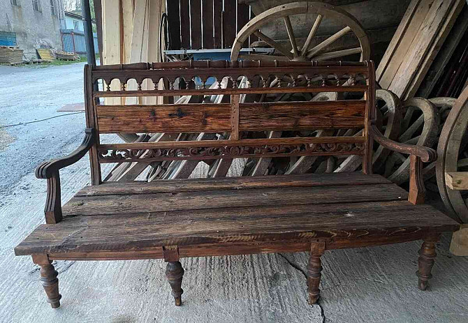 Продам уникальные деревянные лавочки и стол. Кисуцке-Нове-Место - изображение 10